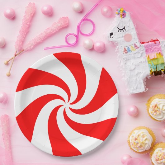 Peppermint Plate Pappteller (Party)