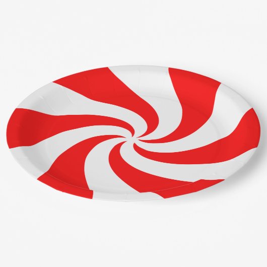 Peppermint Plate Pappteller (Schrägansicht)