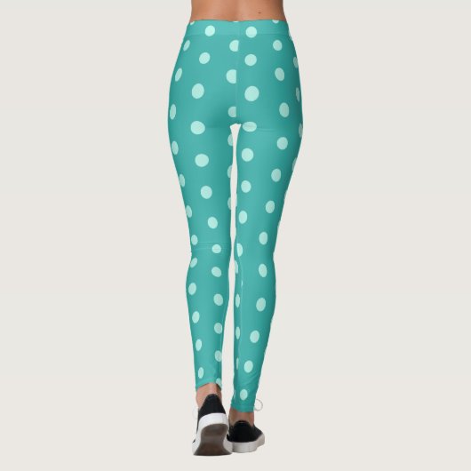 Peppermint Polka Dot Ladys Leggings (Rückseite)