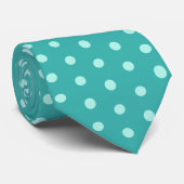 Peppermint Polka Dots. Mens Neck Tie Krawatte (Gerollt)