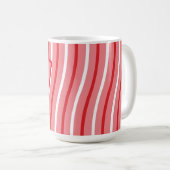 Peppermint Rainbow Weihnachten Rosa Foto Kaffeetasse (VorderseiteRechts)