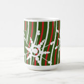 Peppermint Rainbow Weihnachts-Schneeflocke Kaffeetasse (Mittel)