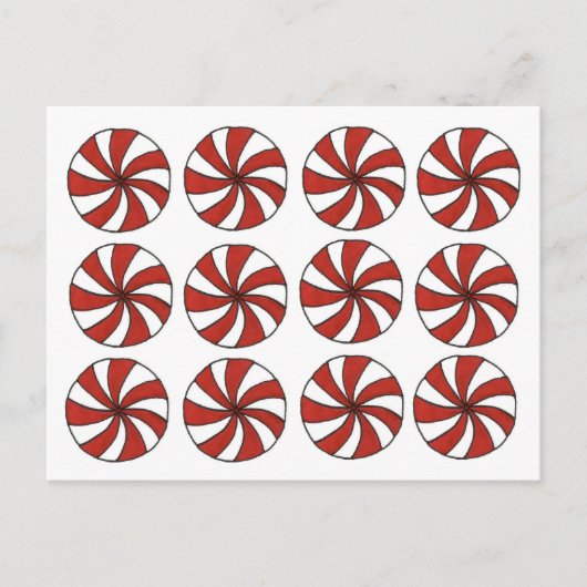 Peppermint Red White Starlight Minze Weihnachten W (Vorderseite)