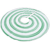 Peppermint-Rock, grün und weiß Polyester Weihnachtsbaumdecke (Schrägansicht)