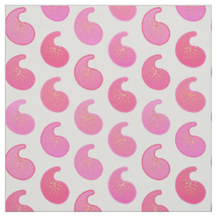 Peppermint, rosa Paisley, weiß Stoff