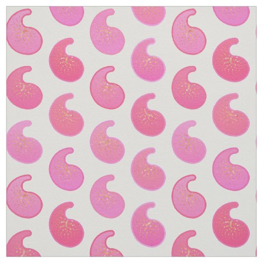 Peppermint, rosa Paisley, weiß Stoff (Muster)
