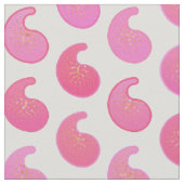 Peppermint, rosa Paisley, weiß Stoff (Nahaufnahme)
