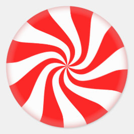 Peppermint Runder Aufkleber