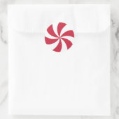 Peppermint Runder Aufkleber (Tasche)