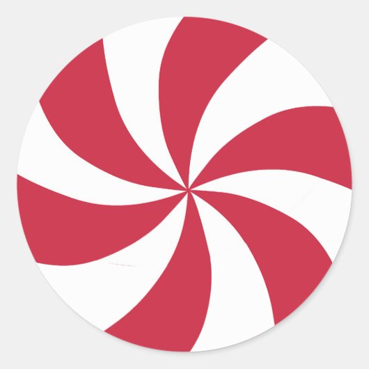 Peppermint Runder Aufkleber (Vorderseite)