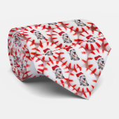 Peppermint Santa Hound Holiday Männer Krawatte (Gerollt)