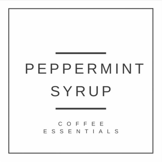 Peppermint-Sirup-Aufkleber Aufkleber (Vorderseite)