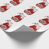 Peppermint Skandinavier Gnome Weihnachten Geschenkpapier (Ecke)
