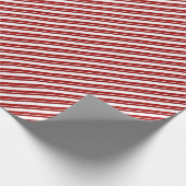 Peppermint Stick Candy Cane Striped Gift Wrap Geschenkpapier (Ecke)