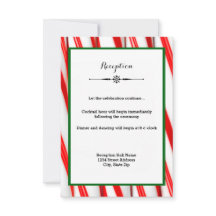 Peppermint Stick Christmas - Empfang Einladung