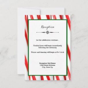 Peppermint Stick Christmas - Empfang Einladung