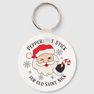 Peppermint Stick für das alte Saint-Nick Schlüsselanhänger