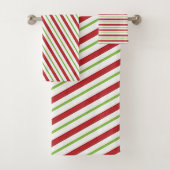 Peppermint-Streifen Badhandtuch Set (Insitu)