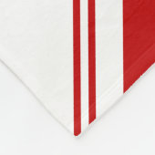 Peppermint Streifen Fleecedecke (Ecke)