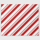 Peppermint Streifen Geschenkpapier (Flach)