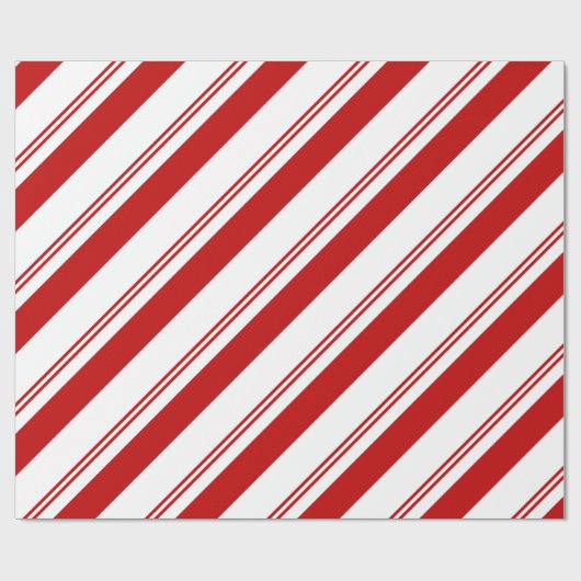Peppermint Streifen Geschenkpapier (Flach)