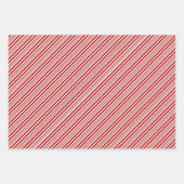 Peppermint-Streifen Geschenkpapier Set (Vorderseite 2)