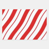 Peppermint Streifen Geschenkpapier Set (Vorderseite 2)