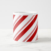Peppermint Streifen Jumbo-Tasse (Vorderseite)