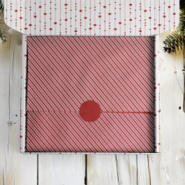 Peppermint Streifen Rot und Weiß Klassische Weihna Seidenpapier