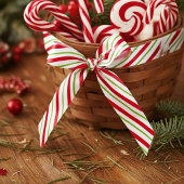 Peppermint-Streifen Satinband