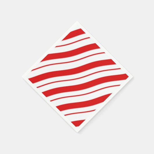 Peppermint Streifen Serviette (Ecke)