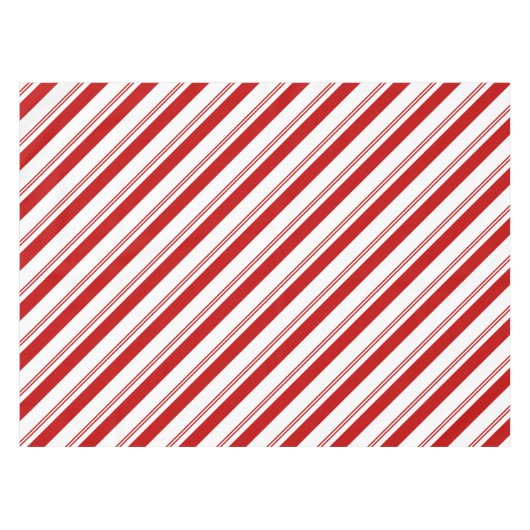 Peppermint Streifen Tischdecke (Vorderseite (Horizontal))