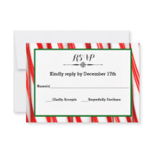 Peppermint Strip Christmas - UAWG Response Card