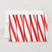 Peppermint Strip Christmas - UAWG Response Card RSVP Karte (Rückseite)
