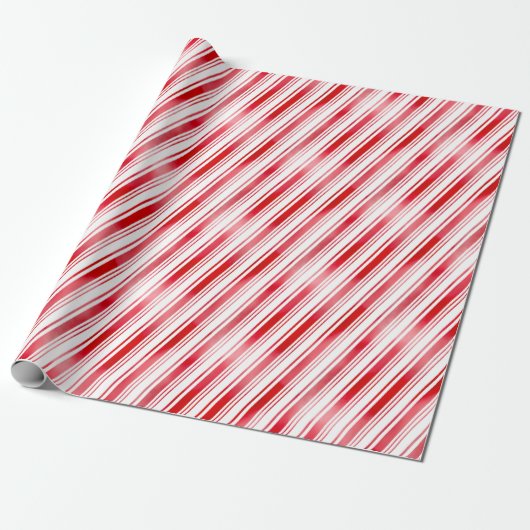 Peppermint Stripe Geschenkpapier (Ungerollt)