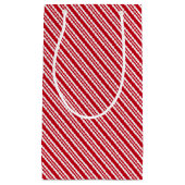 Peppermint Stripe Red and White Classic Christmas Kleine Geschenktüte (Vorderseite)