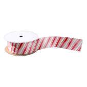 Peppermint Stripe Satinband (Spule)