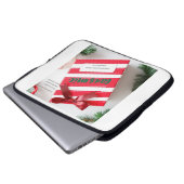 Peppermint Stripe Surprise Keeper Laptopschutzhülle (Vorne Knopf)