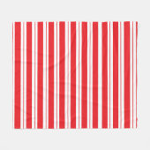 Peppermint Stripes Christmas Candy Cane Fleecedecke (Vorderseite (Horizontal))