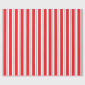 Peppermint Stripes Christmas Candy Cane Geschenkpapier (Flach)