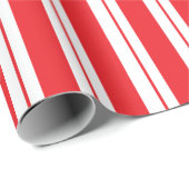 Peppermint Stripes Christmas Candy Cane Geschenkpapier (Rolleneckpunkt)