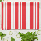 Peppermint Stripes Christmas Candy Cane Geschirrtuch (Gefaltet)