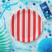 Peppermint Stripes Christmas Candy Cane Pappteller (Party)