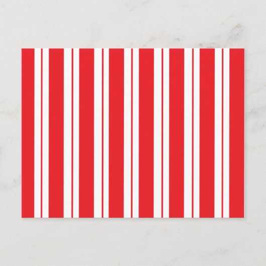 Peppermint Stripes Christmas Candy Cane Postkarte (Vorderseite)