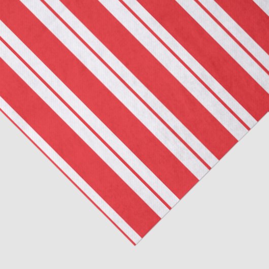 Peppermint Stripes Christmas Candy Cane Seidenpapier (Detail)