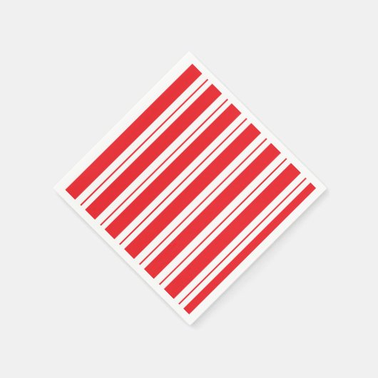 Peppermint Stripes Christmas Candy Cane Serviette (Ecke)