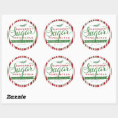 Peppermint Sugar Scrub Labels Custom Mason Jar Runder Aufkleber (Blatt)