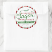 Peppermint Sugar Scrub Labels Custom Mason Jar Runder Aufkleber (Tasche)