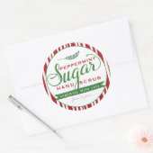 Peppermint Sugar Scrub Labels Custom Mason Jar Runder Aufkleber (Umschlag)