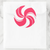 Peppermint Swirl Aufkleber (Tasche)